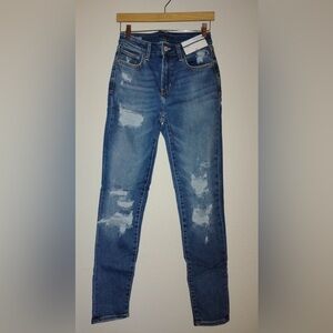 Arizona Jeans Co. Hi-Rise Slim Fit Skinny Jeans in Medium Tarnish Size 7